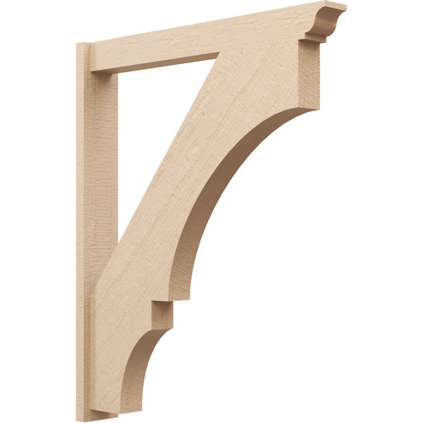 Ekena Millwork 5 1/2-in W x 38-in D x 46-in H Balboa Trad Rough Cedar Woodgrain TimberThane Outlooker, Primed Tan OUTUR055X38X46BOA04RCPR - main